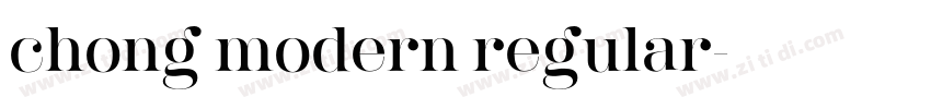 chong modern regular字体转换